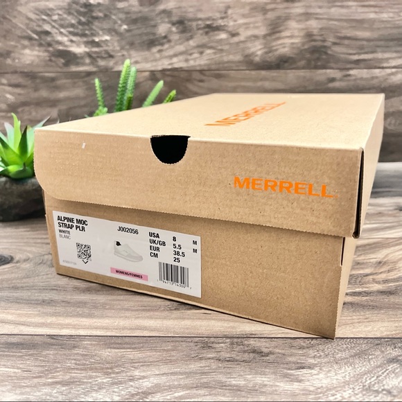 NIB Merrell Alpine Moc Strap Polar Sneaker Insulated White - Picture 12 of 13